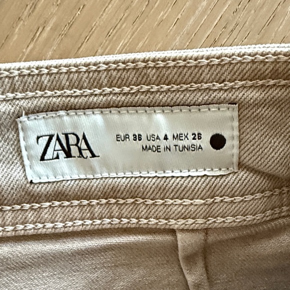 Zara Light Tan Trousers - Picture 2 of 3